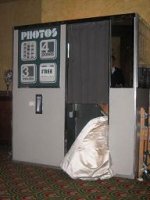 photo booth at a wedding